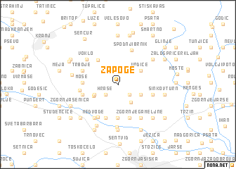 map of Zapoge