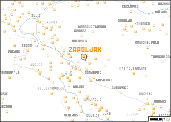 map of Zapoljak