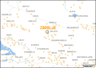 map of Zapolje