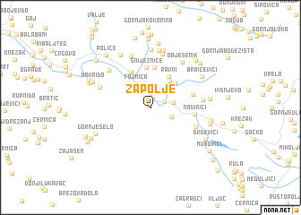 map of Zapolje