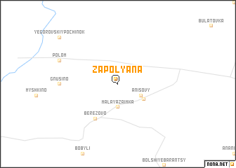 map of Zapolyana