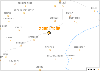 map of Zapolyane