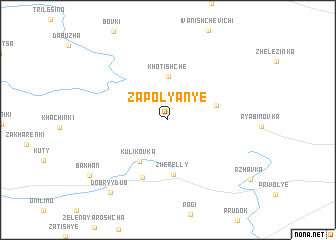 map of Zapolyanʼye