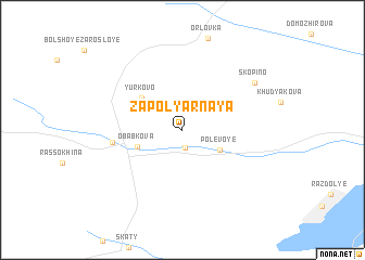 map of Zapolyarnaya