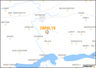 map of Zapolʼye