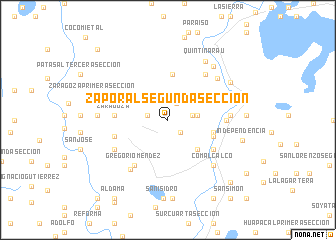 map of Zaporal Segunda Sección