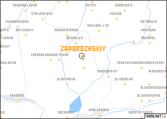 map of Zaporozhskiy