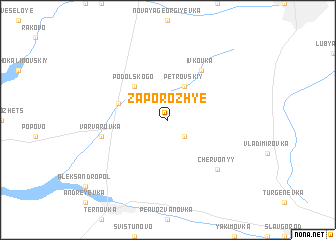 map of Zaporozhʼye