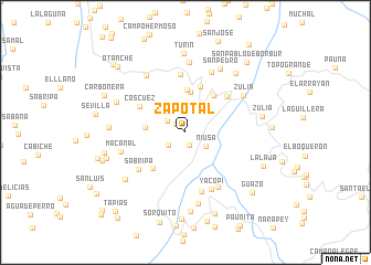 map of Zapotal