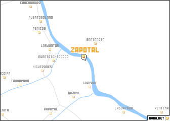 map of Zapotal