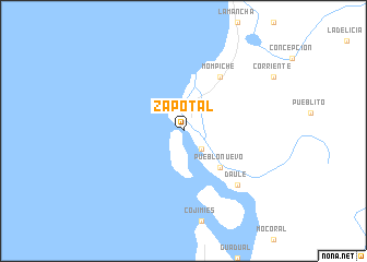 map of Zapotal