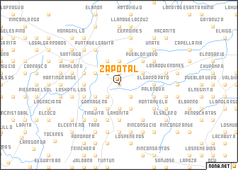 map of Zapotal