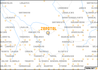 map of Zapotal