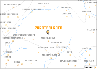 map of Zapote Blanco