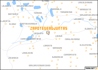 map of Zapote de Adjuntas