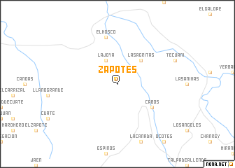 map of Zapotes