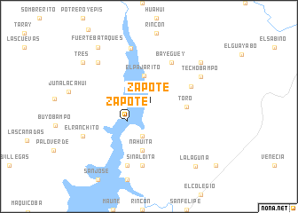 map of Zapote