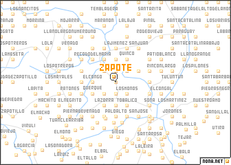 map of Zapote