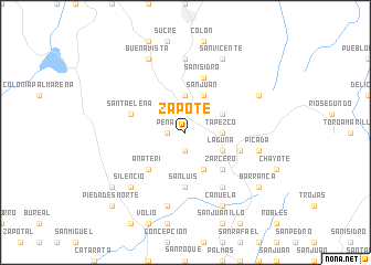 map of Zapote