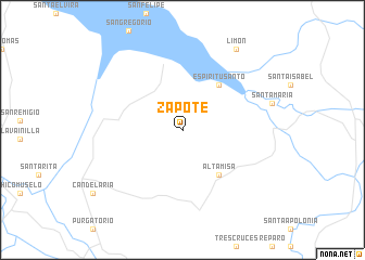 map of Zapote