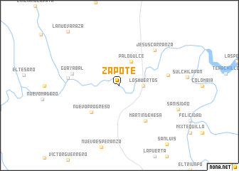 map of Zapote