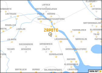map of Zapote