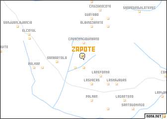 map of Zapote