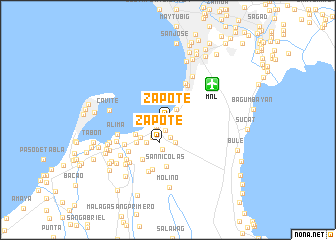 map of Zapote