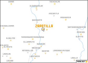 map of Zapotilla