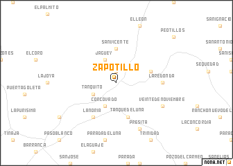 map of Zapotillo