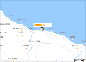 map of Zapotillo