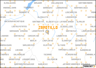 map of Zapotillo