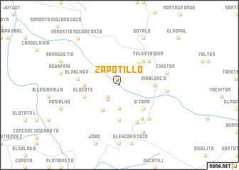 map of Zapotillo