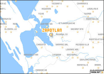 map of Zapotlán