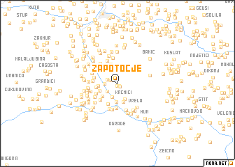 map of Zapotočje