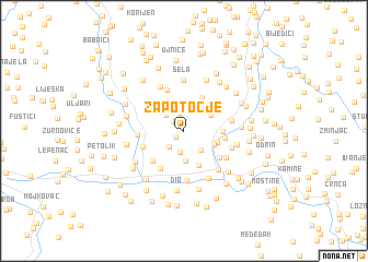 map of Zapotočje