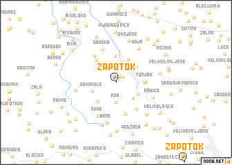 map of Zapotok