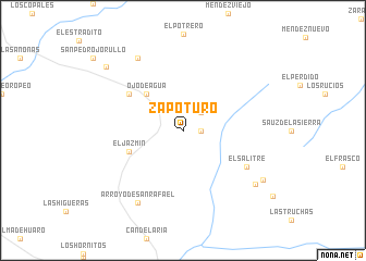 map of Zapoturo