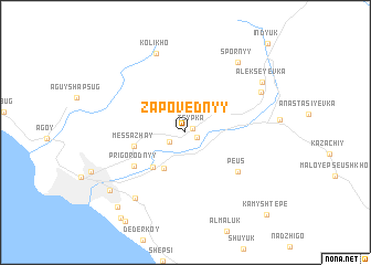 map of (( Zapovednyy ))