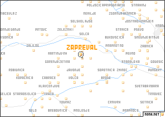 map of Zapreval