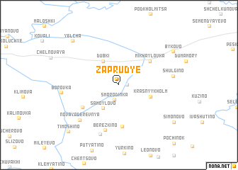 map of Zaprud\