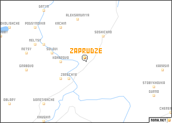 map of Zaprudze