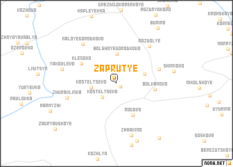 map of Zaprut\