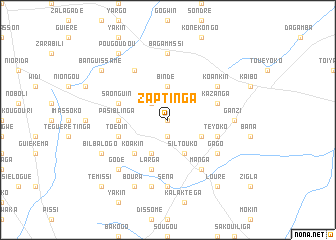 map of Zaptinga