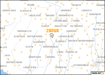 map of Zapúa