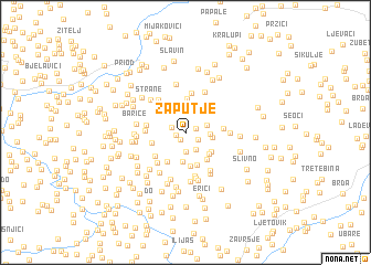 map of Zaputje