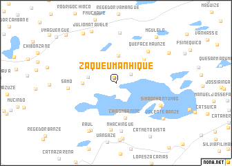 map of Zaqueu Manhique