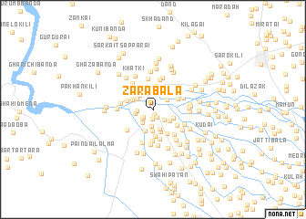 map of Zara Bāla