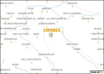 map of Zárabes