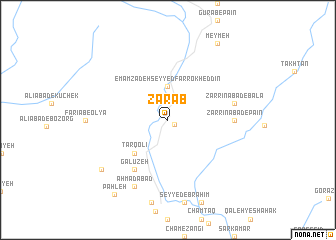 map of Zarāb